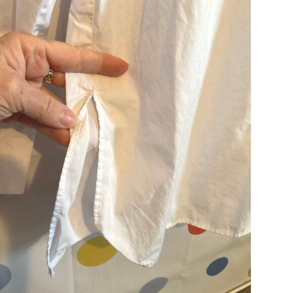 MNG Size 4 White Ruffle Blouse Button Front - Picture 3 of 12